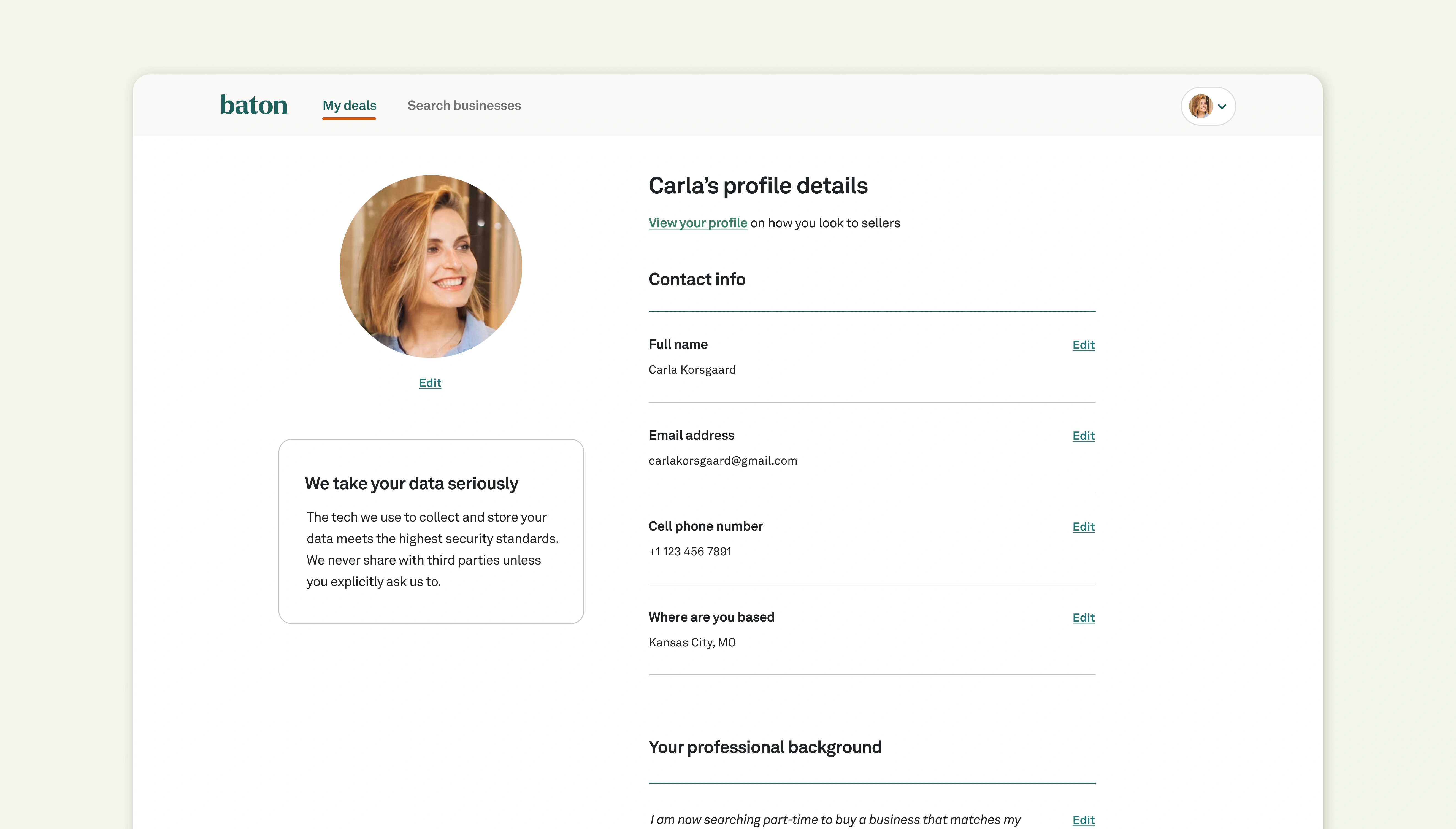 Buyer Profile